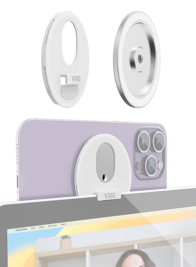 في ار اي جي حامل هاتف مغناطيسي محمول VRIG MG-12، حامل ثلاثي القوائم للهاتف مع سن لولبي 1/4 بوصة، بديل لهواتف iPhone 12/13/14، حامل كاميرا للهواتف الذكية وأجهزة Macbook - Image 1